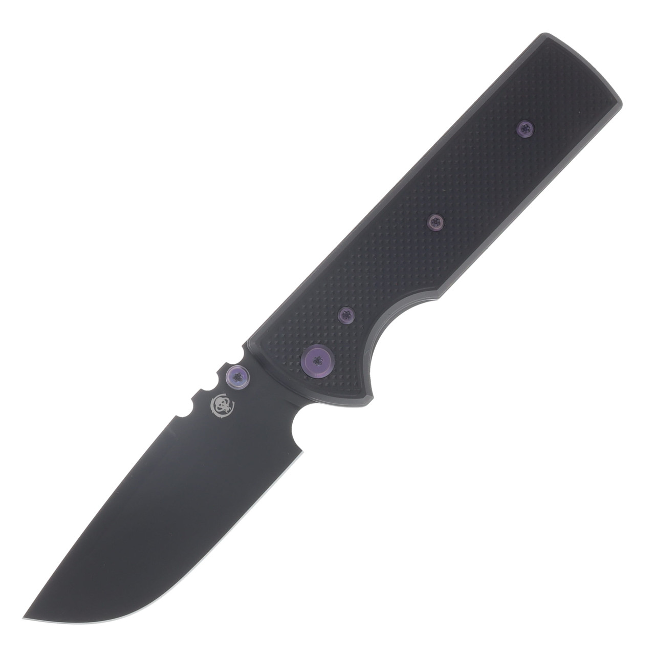 Chaves Blue Label - Aluminum Knurled  Redencion  N.T.A.K.  Black  PVD  Linerlock  Purple  Ti Black  DP CK-1D2-1C9A-2D1-PRP