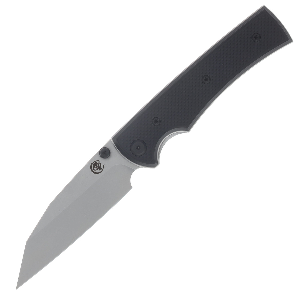 Chaves Blue Label Sangre 229 Linerlock Folder Aluminum Knurled SW Black-Black TI SW Wharncliffe CK-3A2-3B9A-2D1-BL