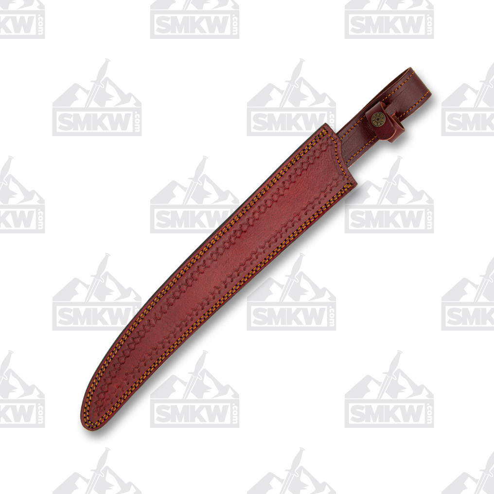 Szco Damascus Short Sword 15In. Walnut and Bone DM5017 - Smoky