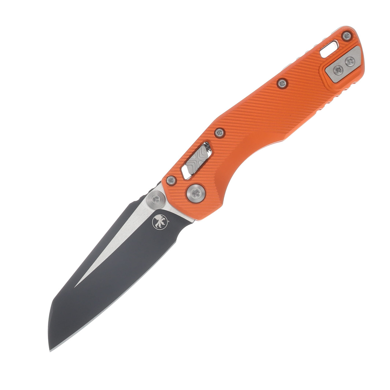 Microtech MSI Mini RAM-LOK Folder S/E Black Standard Fluted Aluminum Orange MT210M1FLOR