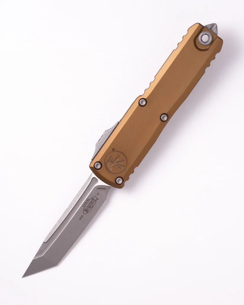 Microtech UTX-85 GEN IV OTF Auto T/E Apocalyptic Standard Tan AUMT1233410APTA