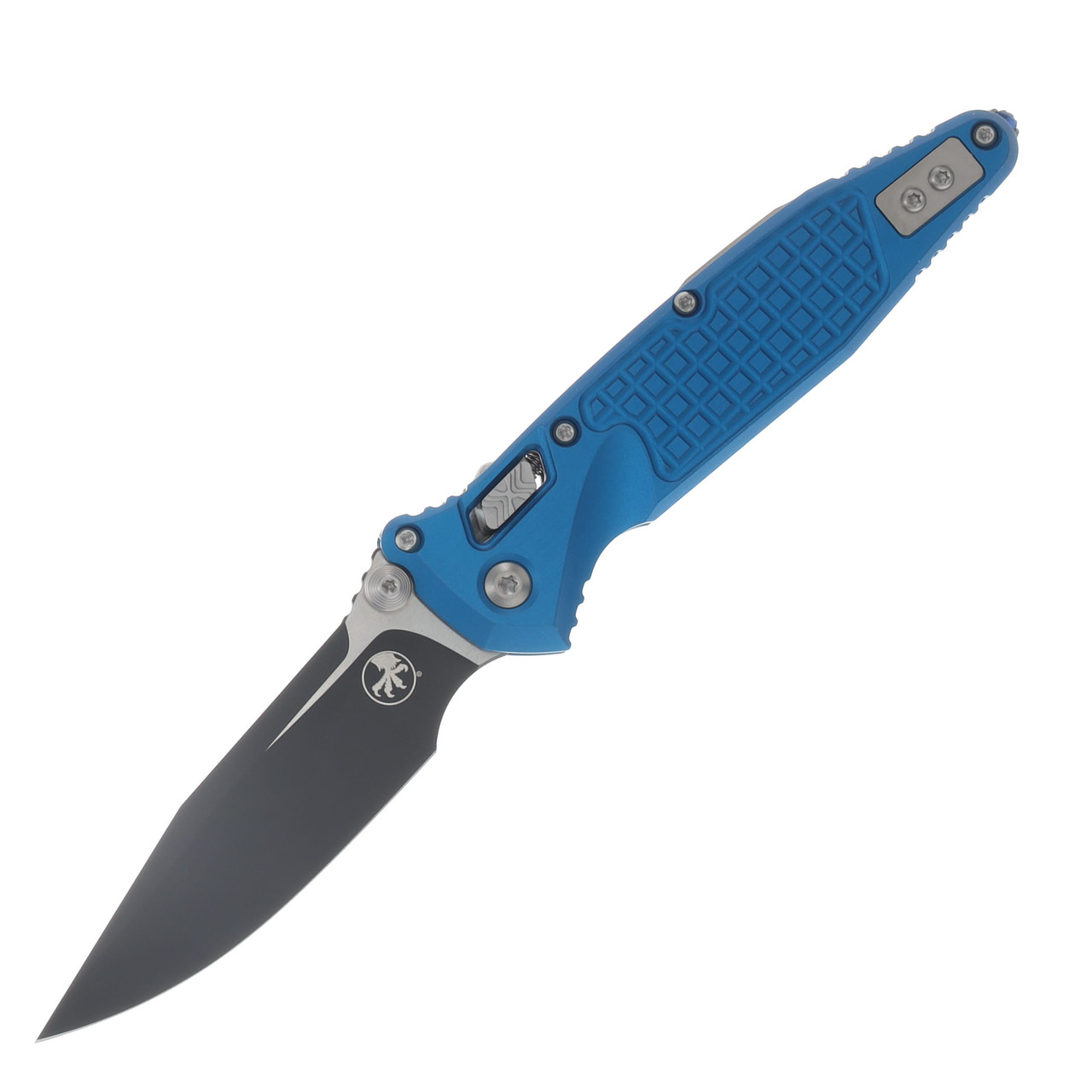 Microtech Socom RAM-LOK Folder S/E Standard Black Frag Aluminum Blue MT160RL1FRBL