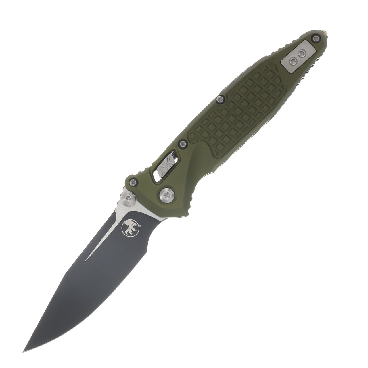 Microtech Socom RAM-LOK Folder S/E Standard Black Frag Aluminum OD Green MT160RL1FROD