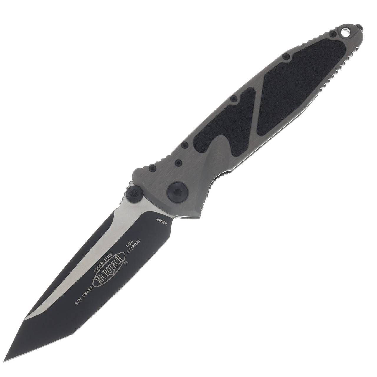 Microtech Socom Elite Manual Folder T/E Black Standard Natural Clear MT1611NC