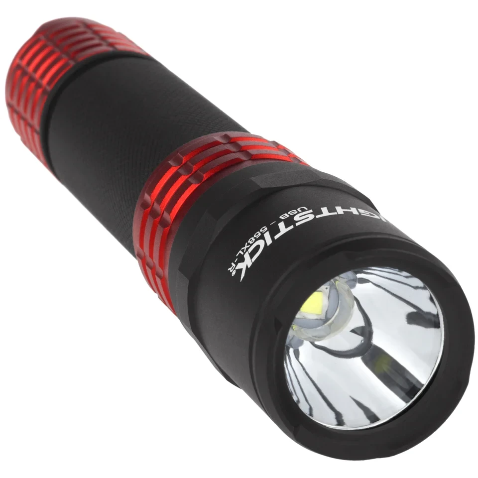 Nightstick Rechargeable Tactical Flashlight Red 900lm 4-Mode w/Holster