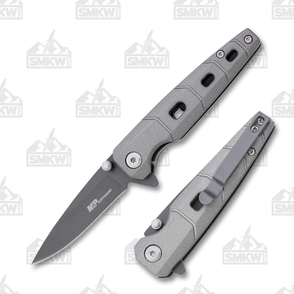 Smith & Wesson M&P Bodyguard Folding Knife Gray 2.6in Plain Drop Point