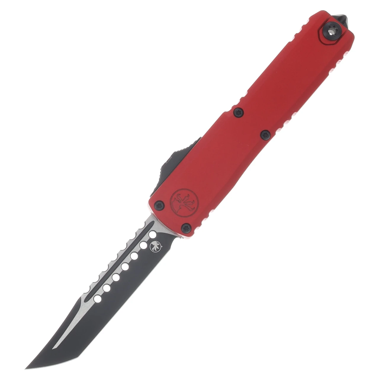 Microtech UTX-70 Gen IV Signature Series OTF Automatic Black Hellhound/Red AUMT141941RDS