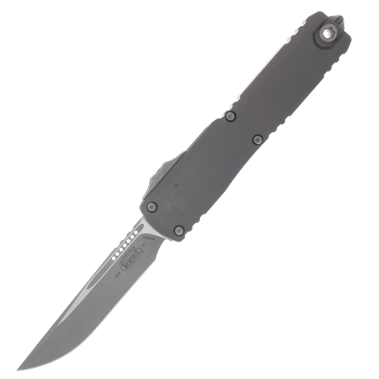 Microtech Ultratech Gen IV OTF Automatic Apocalyptic S/E Natural Clear Aluminum AUMT1121410APNC