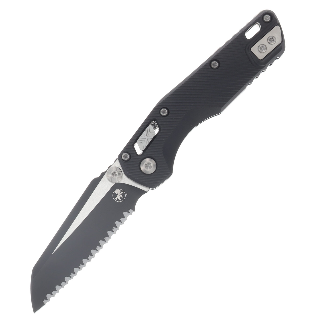 Microtech MSI Mini RAM-LOK Folding Knife Serrated Black Tactical MT210M3FL