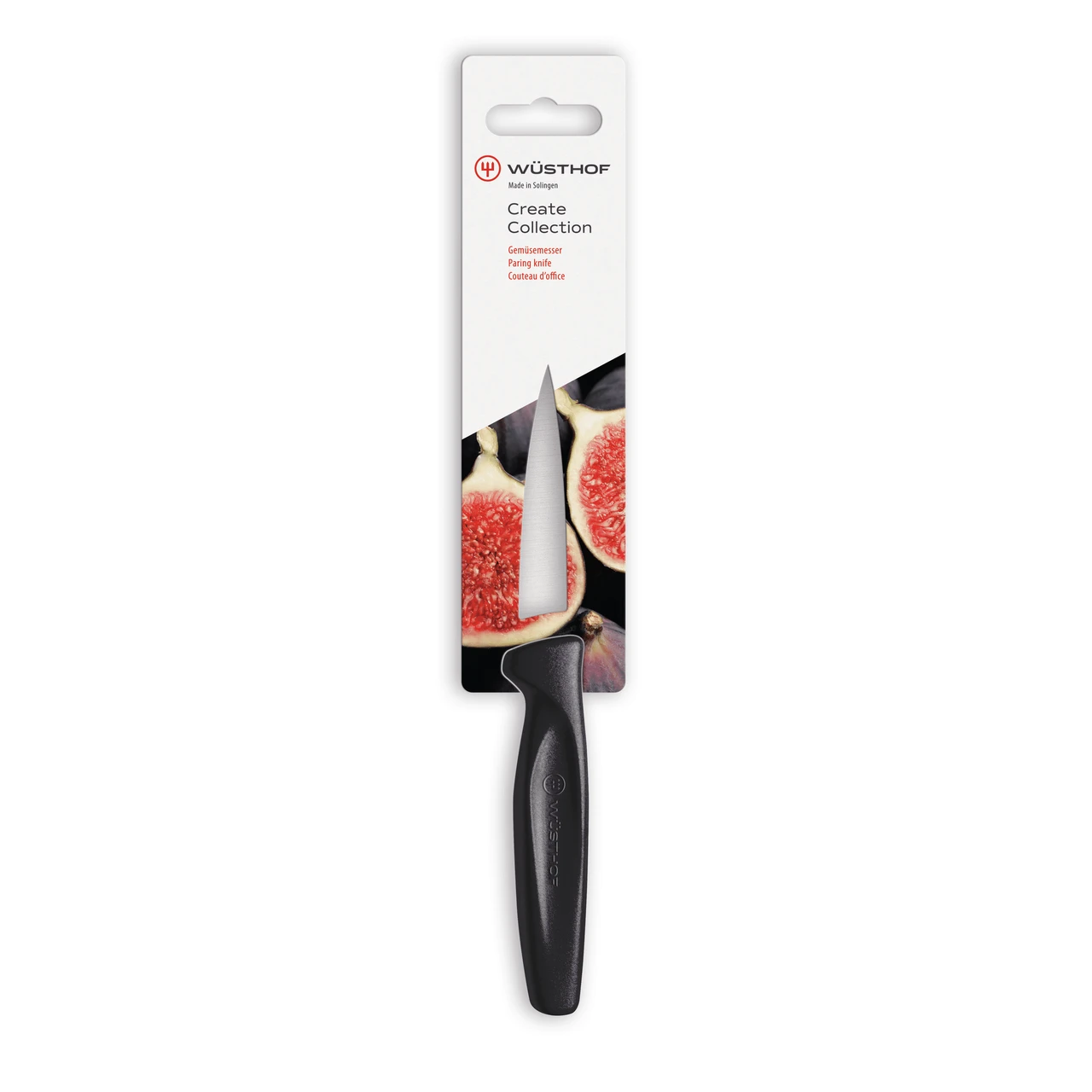 Wüsthof Create Collection Spear Point Paring Knife - Black