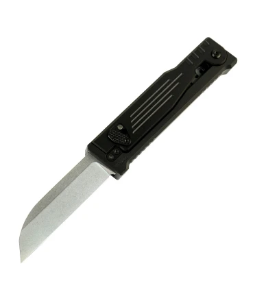 Reate EXO Performance 2 Bld. Gravity Knife SW/Satin Serrated Nitro V - Stripe Pattern Black REEXOP-1