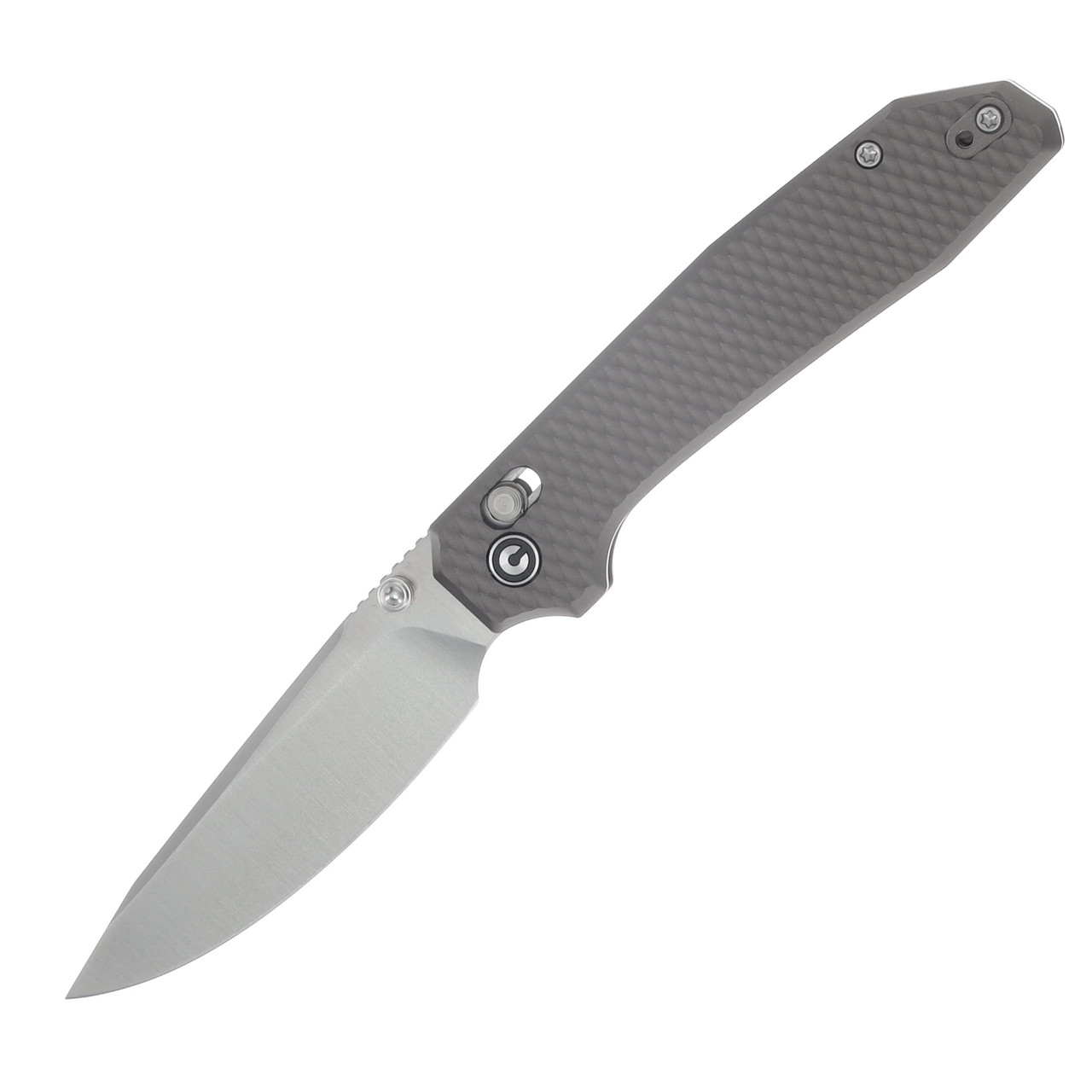 CIVIVI Tessera Diamond Patterned Gray Aluminim Handle Satin Finished S35VN Blade (MAP) (1) CE26029-1
