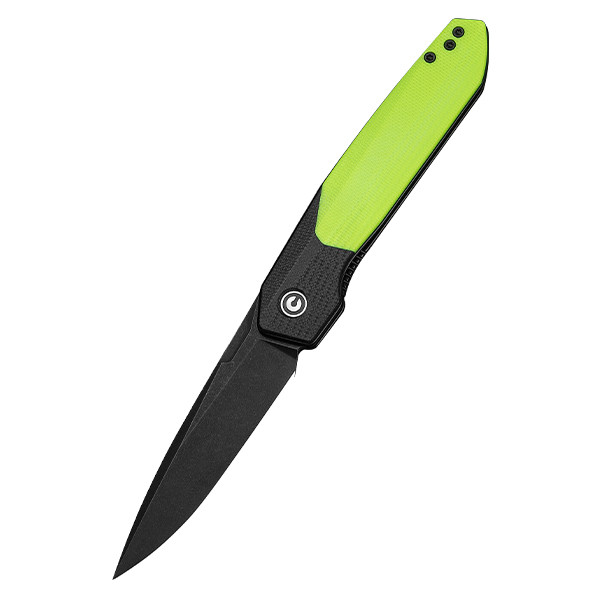 CIVIVI Brr15 Light Black & Neon Green G-10 Handle Black Stonewashed Nitro V Blade C25063-2