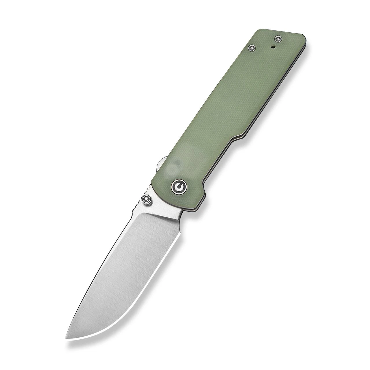 CIVIVI Zygon Top Crossbar Lock Folding Knife Satin Nitro V/Blue Glow in the Dark Natural G-10 C25035-1