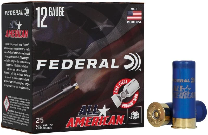 Federal All-American 12Ga 2.75 in 1oz 2.75-Dram 8-Shot Ammo 25ct