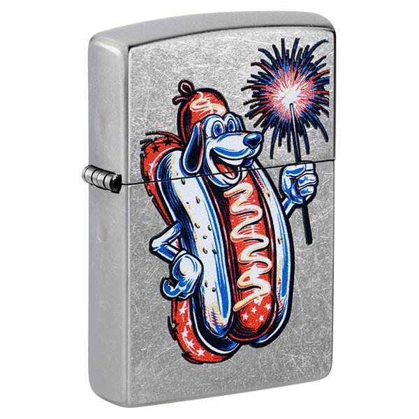 Zippo American Hot Dog Street Chrome Lighter ZP47275