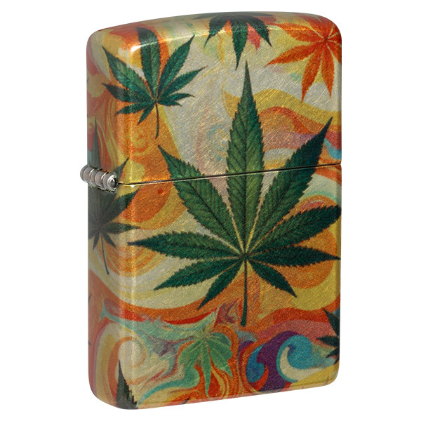 Zippo Psychedelic Leaves 540 Color Lighter ZP47270