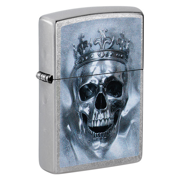 Zippo Metallic Skull Street Chrome Lighter ZP47258