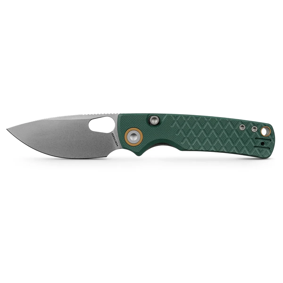 Vosteed Porcupine Top Liner Lock Folder Green G-10 Handle Satin 14C28N Blade