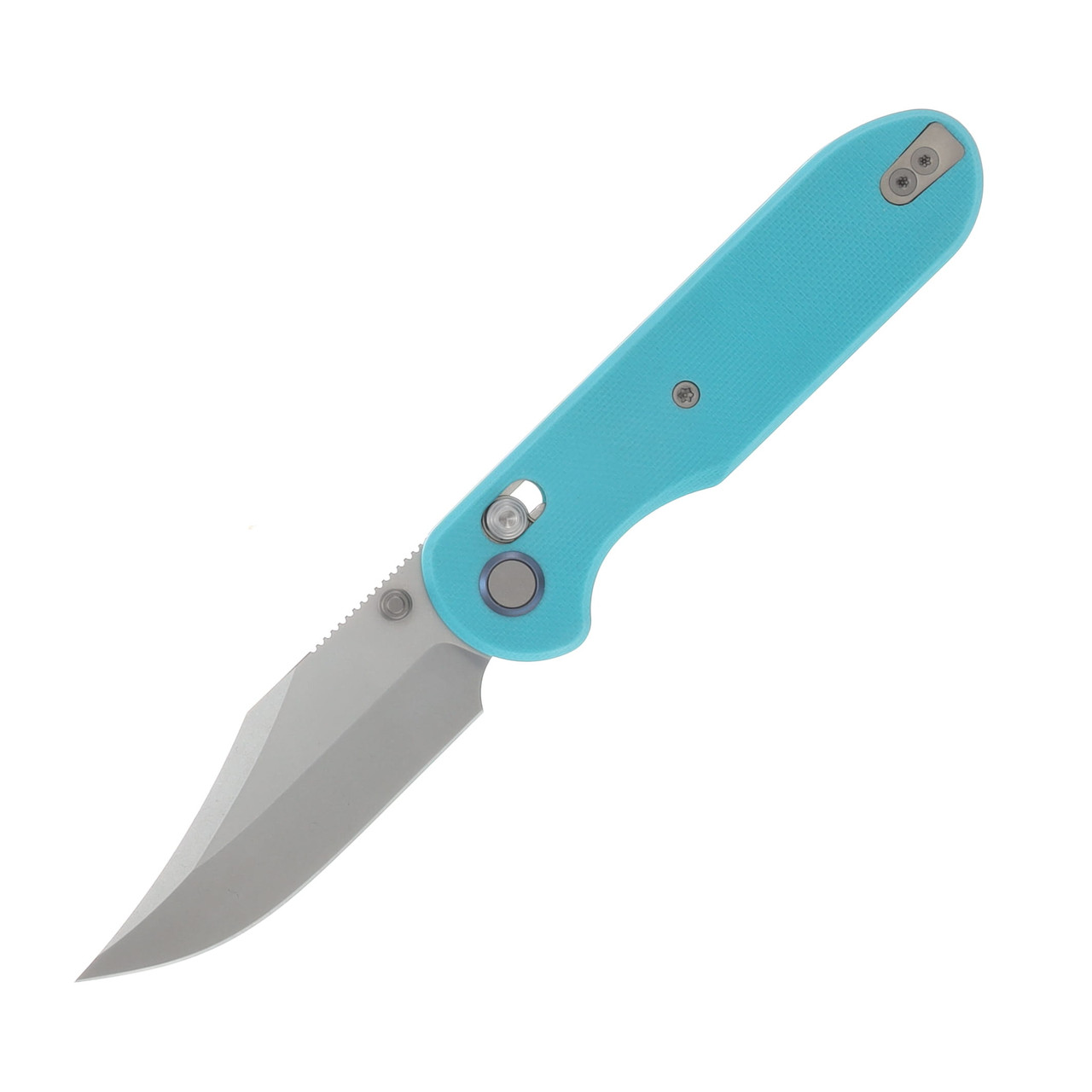 GEO Knife Ethereal Cutter Folding Knife SW M390 Blade Tiffany Blue G10 Handle GEO2401G