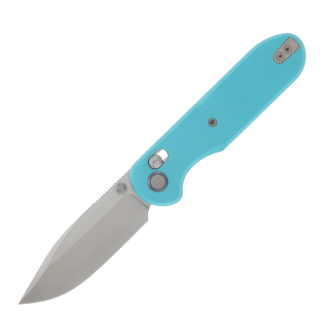 GEO Knife Ethereal Cutter Folding Knife SW M390 Blade Tiffany Blue G10 Handle GEO2402G