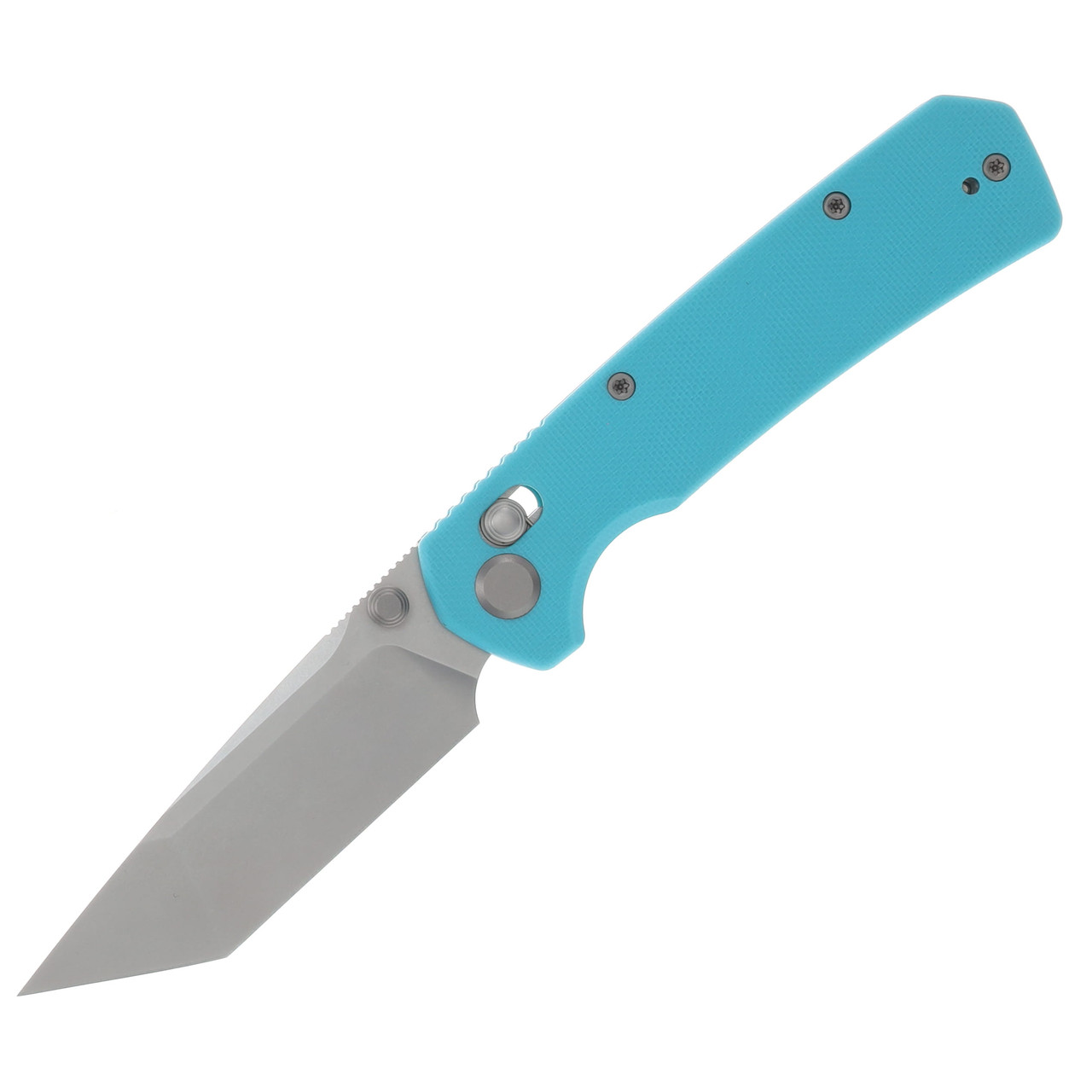 GEO Knife Blaze Crossbar Lock Folding Knife SW M390 Blade Tiffany Blue G10 Handle GEO2503E