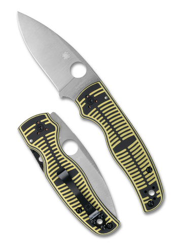 Spyderco Shaman Salt Folding Knife Yellow-Black G-10 CPM MagnaCut SPC229GBKYLMCP
