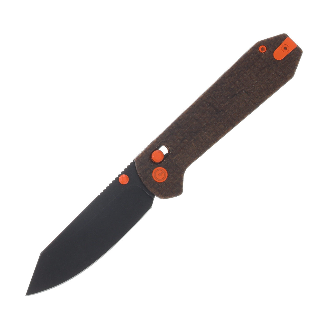 CIVIVI SMKW Exclusive Over Yonder Glow-in-the-Dark Burlap Micarta - Black SW 14C28N C25027-4