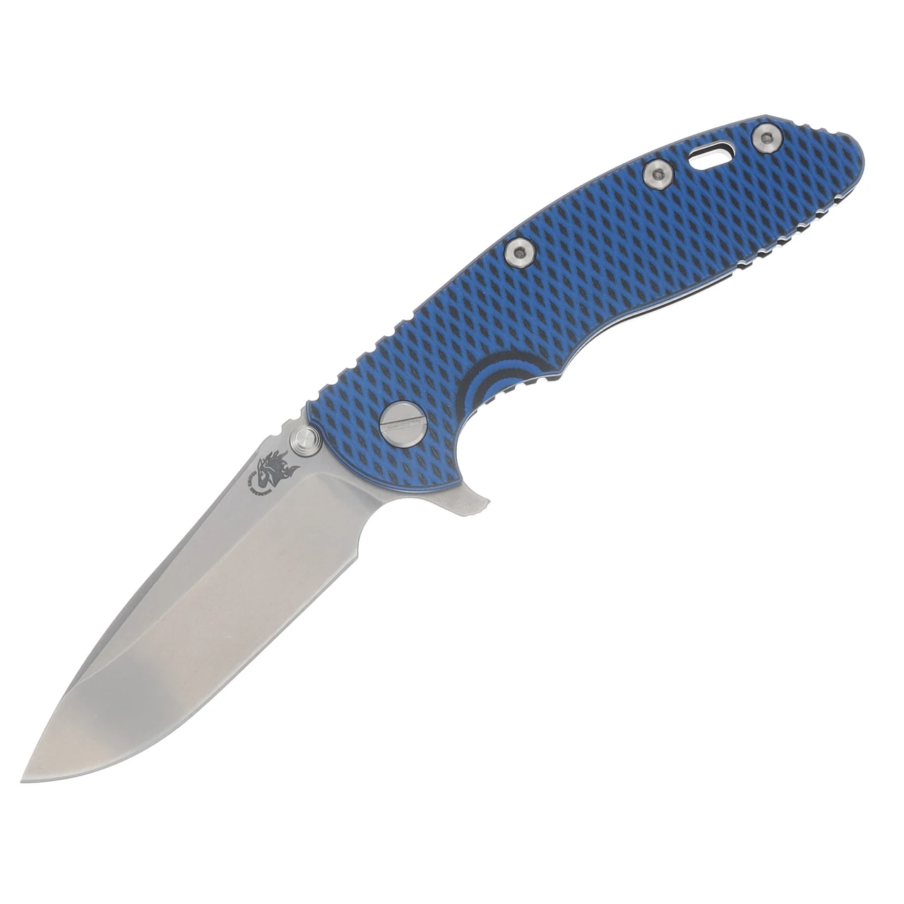 Hinderer XM-18 3.5 Spearpoint Tri-Way Folder Blue-Black G-10 SW DLC Frame SW Blade KXM35SPETWDLCSWSWBLDBLBK