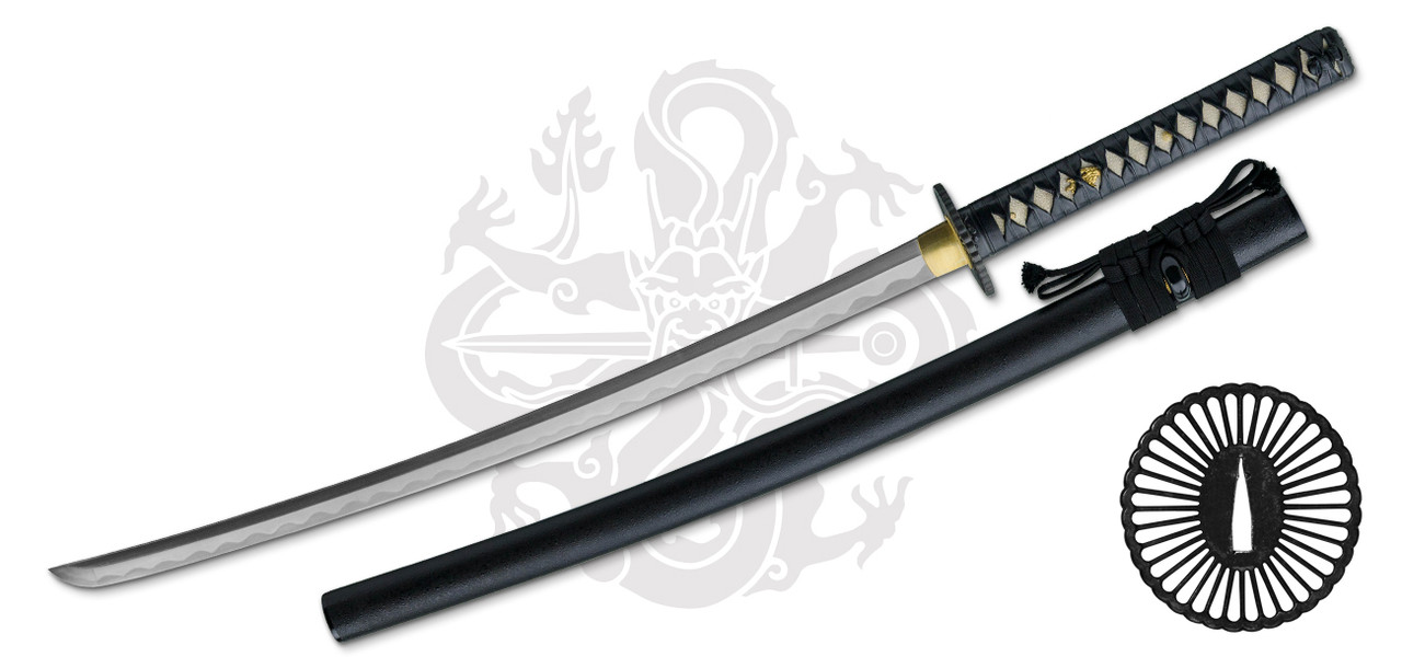 CAS Hanwei Practical Plus Katana 39.5" Overall 1566 High-Carbon Steel Blade with Rayskin-Wrapped Handle and Saya SH20731