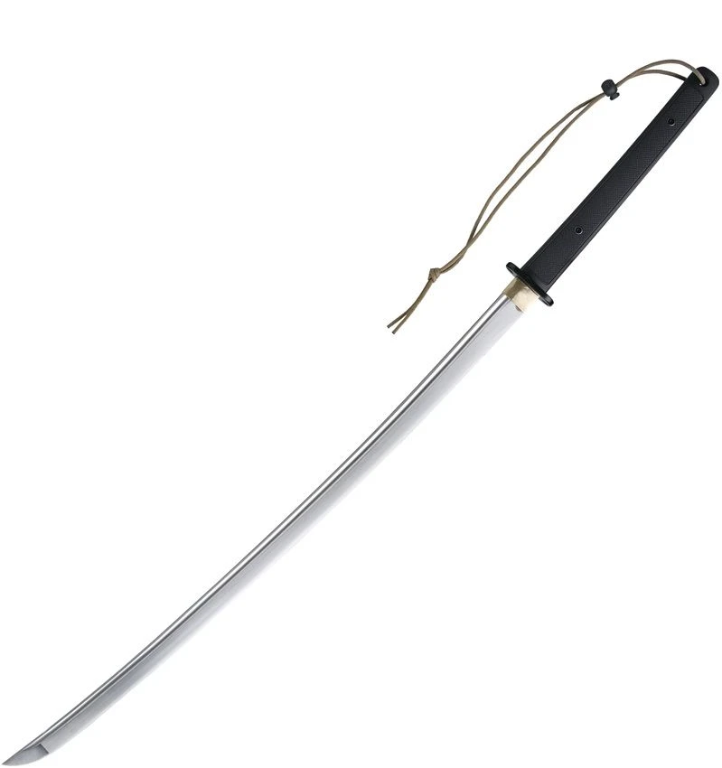 CAS Hanwei Tactical Katana Black Handle 28in Plain Blade