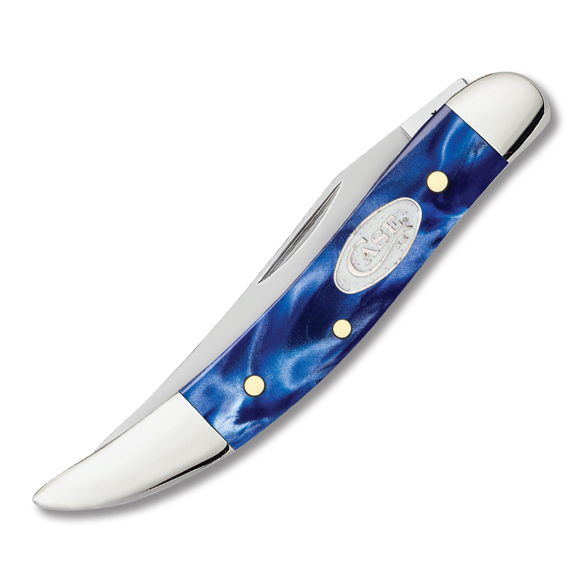 Case Blue Pearl Kirinite Small Texas Toothpick Folding Knife
