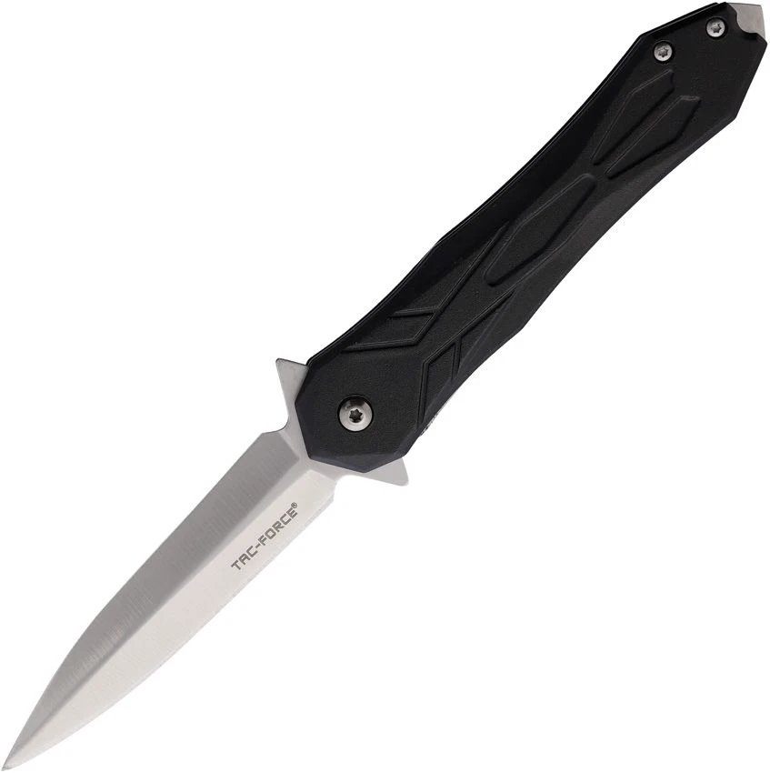 Tac Force Spring Assisted Tactical Linerlock Folding Knife Black TF-2003BK