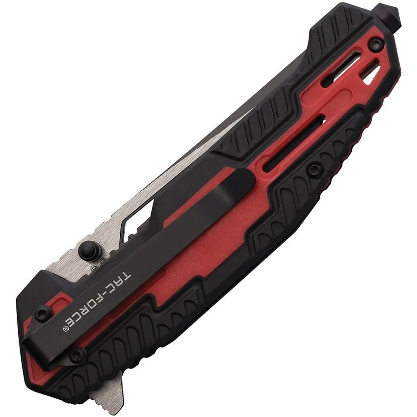 Red Force Sign Tac Force Spring-Assisted Tactical Linerlock Folding Knife Red/Black TF ...
