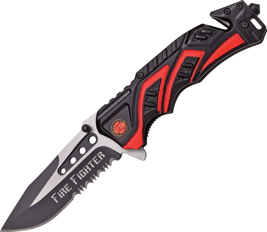MTech Assisted Opening Rescue Firefighter Folding Knife MCMTA865FD