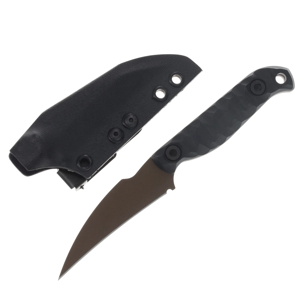Half Face Blades Gula Gula- Black G10, Midnight Bronze Cerakote, Allen Bolts, Textured Grip HFGULABKG10MIDBZ