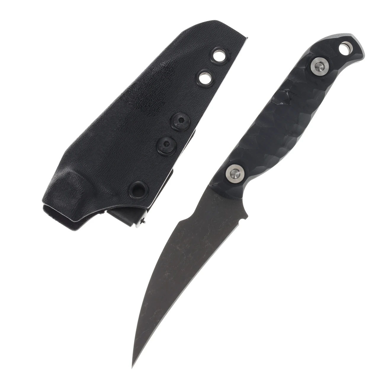Half Face Blades Gula Gula- Black G10, Ti Allen Bolts, Textured Grip HFGULABKG10