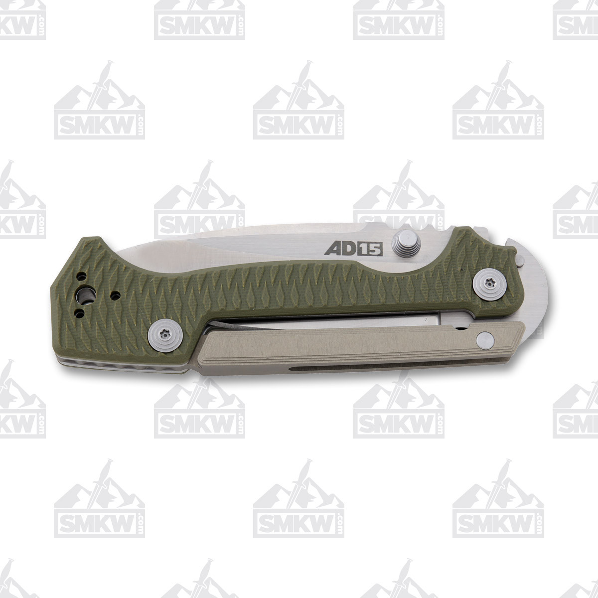 Cold Steel AD 15 Folding Knife 3.5in Plain Edge OD Green G10
