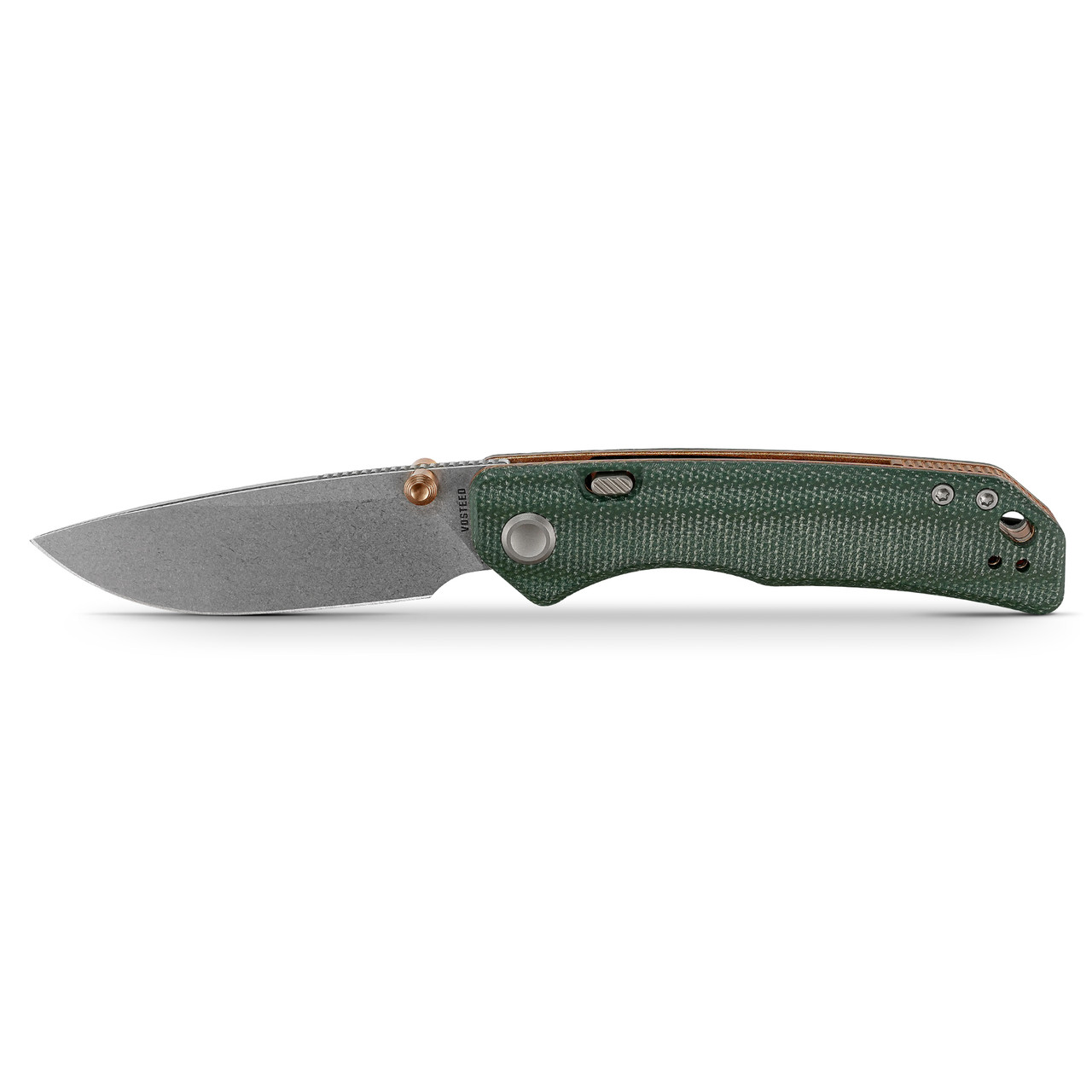 Vosteed Marten 330 Folding Knife Green 3.30in SW 14C28N Drop Point