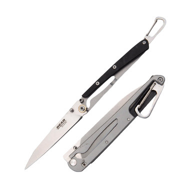 Bear & Son Bear Edge Minimal Framelock 3.25in Satin 440 Drop Point