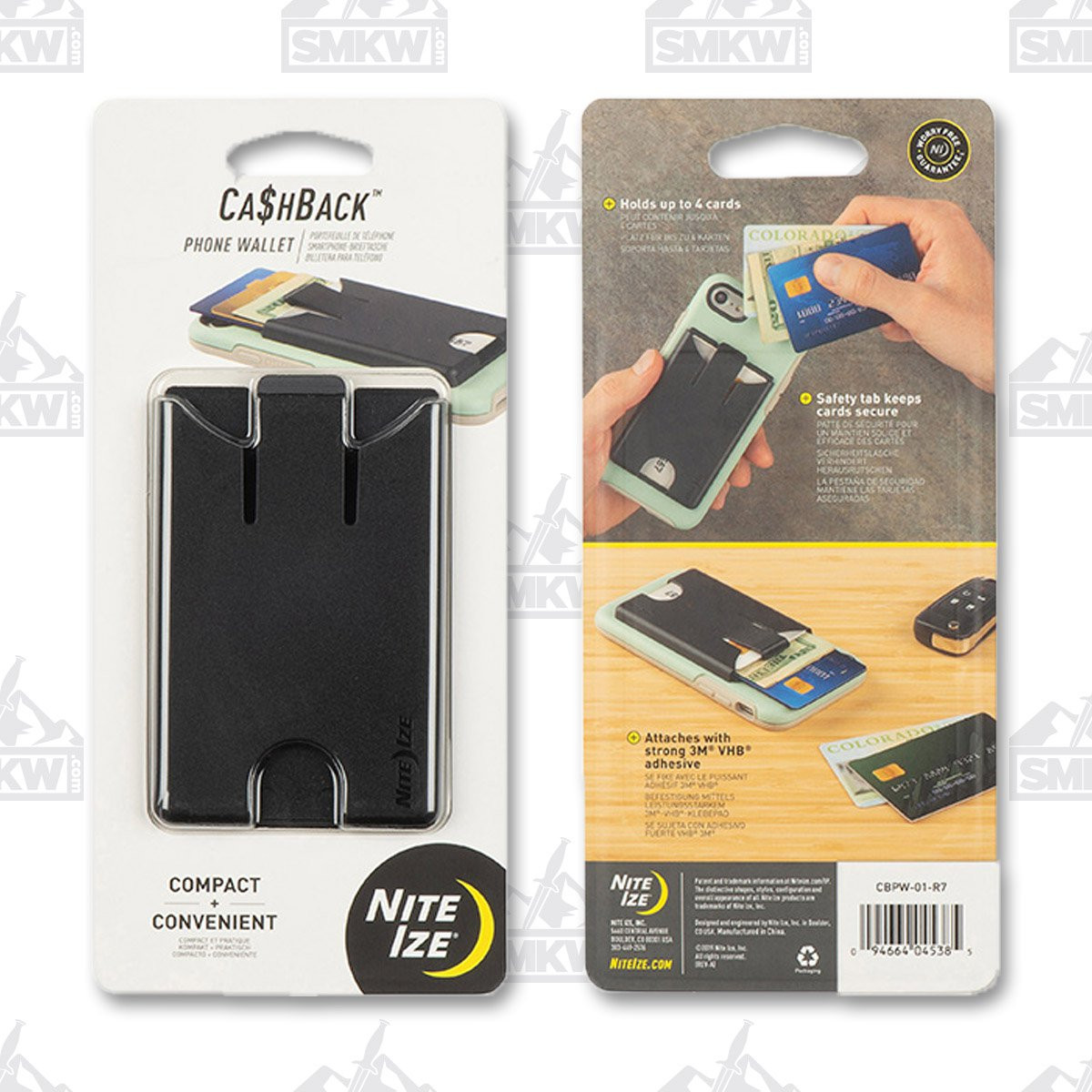 Nite Ize CashBack Phone Wallet Black NI45385
