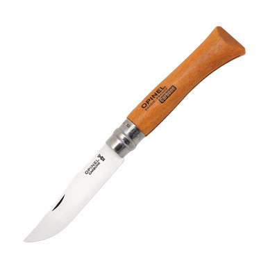Opinel No. 10 Folding knife Carbon Steel Blade Beechwood Handle