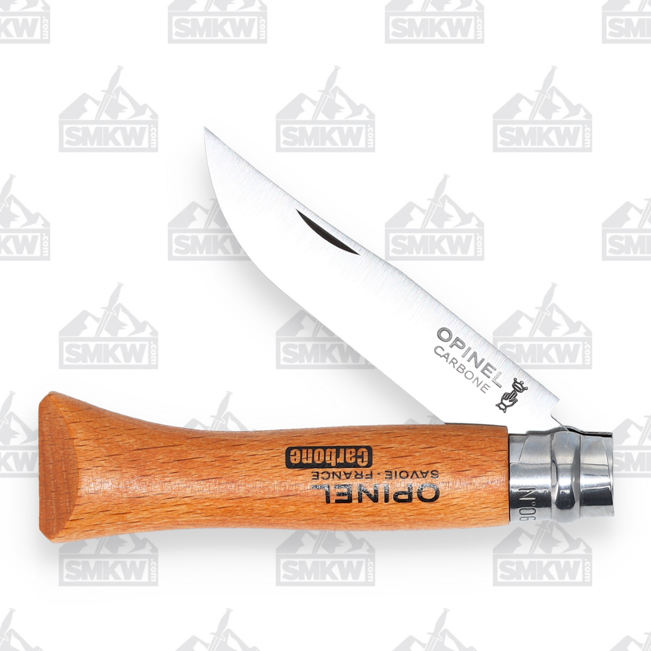 Opinel No. 10 Folding knife Carbon Steel Blade Beechwood Handle - Smoky  Mountain Knife Works