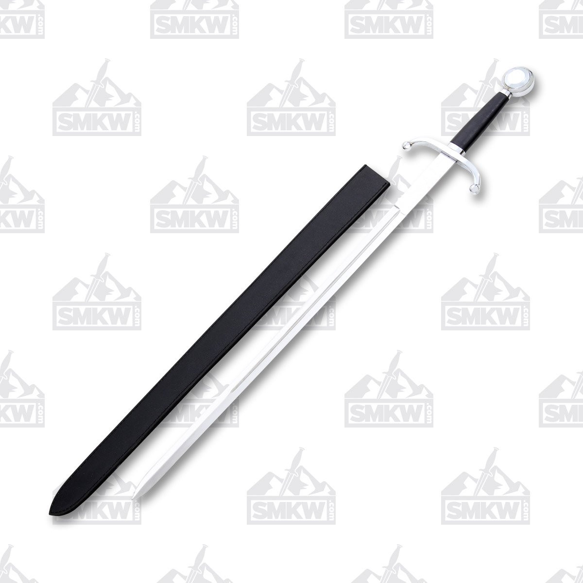 SZCO Supplies Royal Sentry Sword Black Handle 33in Plain Blade