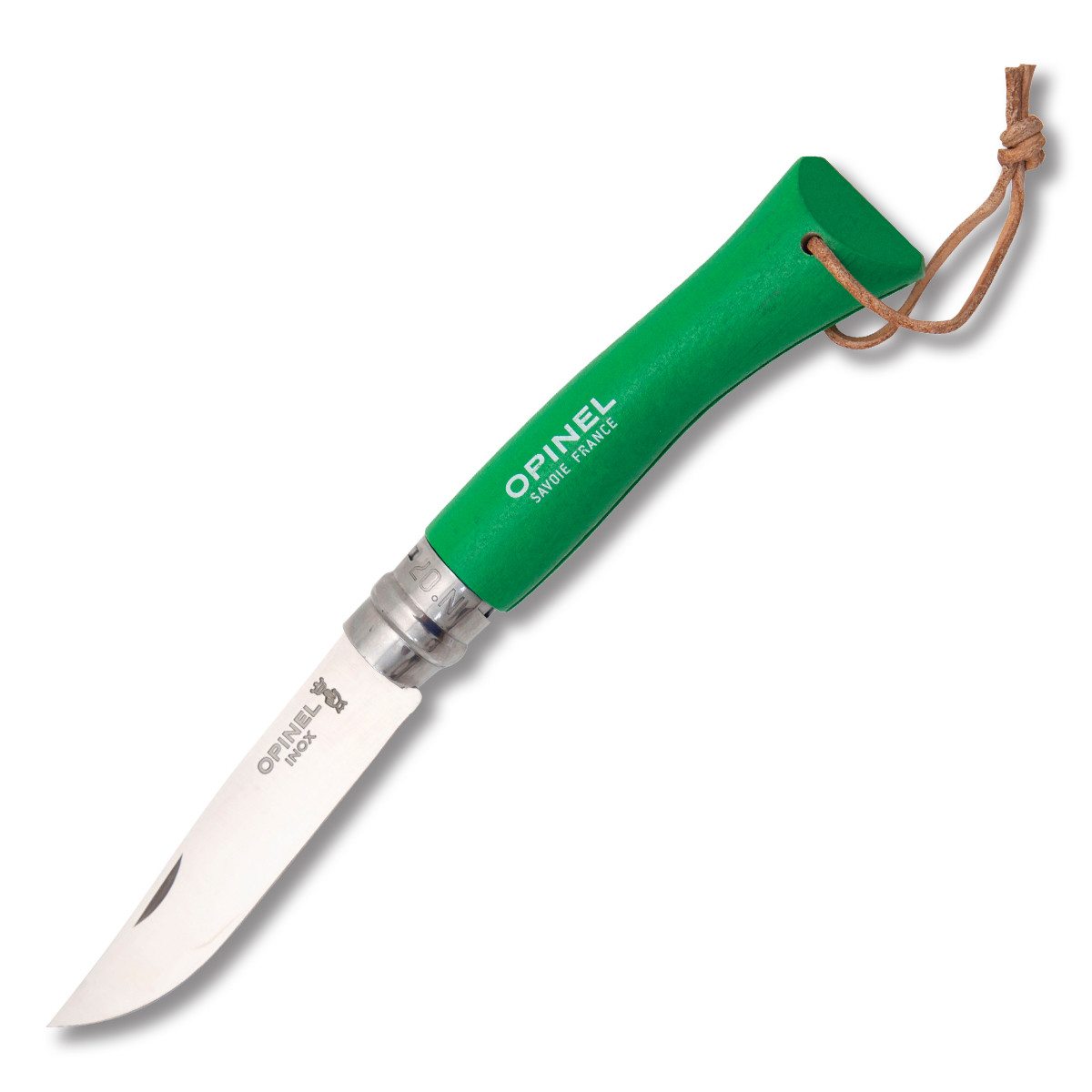 Opinel No.07 Colorama Green Stainless Steel Folding Knife OP002210