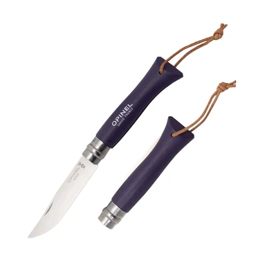 Opinel No 06 Colorama Folding Knife 2.87in Plain Edge Purple Hornbeam