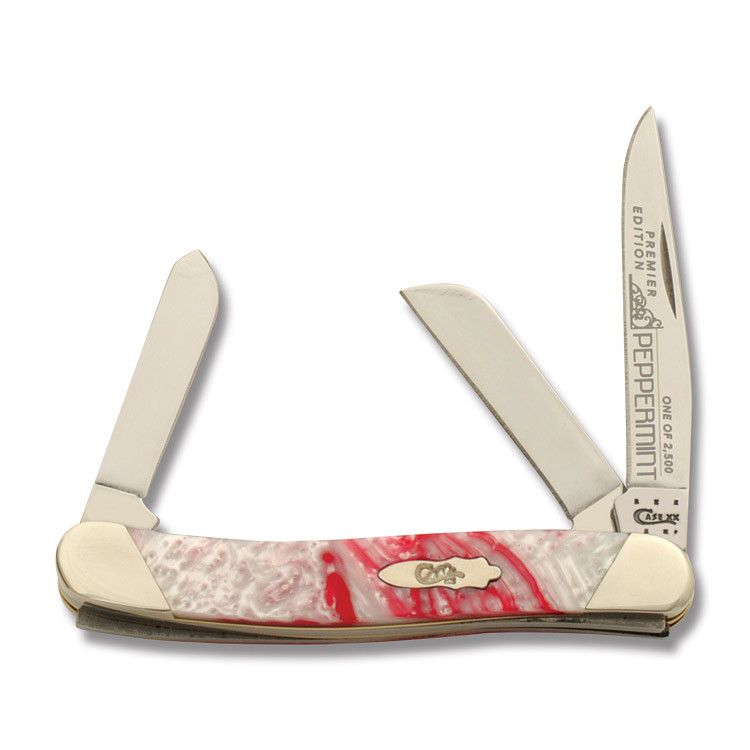 Case XX Slant Bolster Peppermint Corelon Medium Stockman Folding Knife CAS9318PM