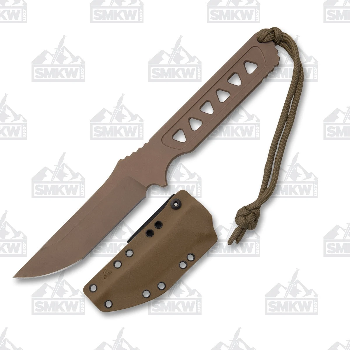 Spartan Blades Formido Fixed Blade Knife FDE SpartaCoat/Coyote Brown Kydex Sheath SB39DEKYTN
