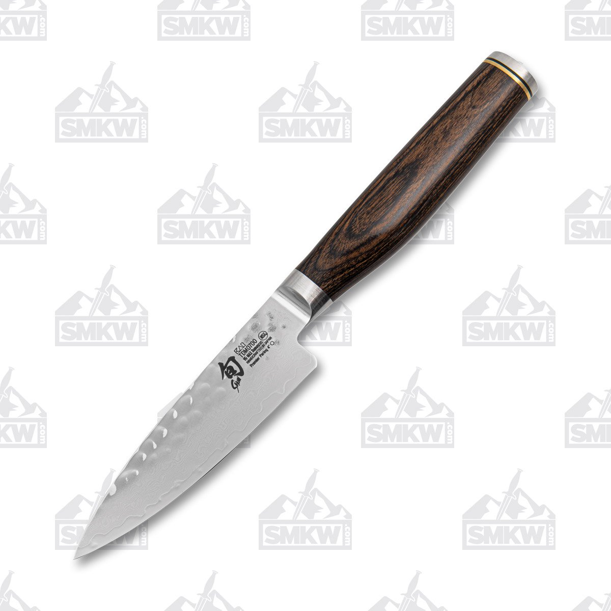 Shun Premier Paring Knife Walnut Pakkawood 4in Plain Paring 1