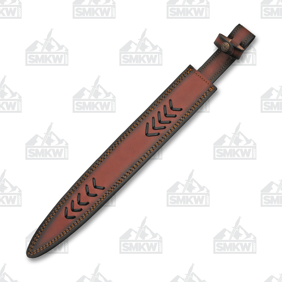 SZCO Supplies Braided Walnut-Olivewood Short Sword Damascus Blade